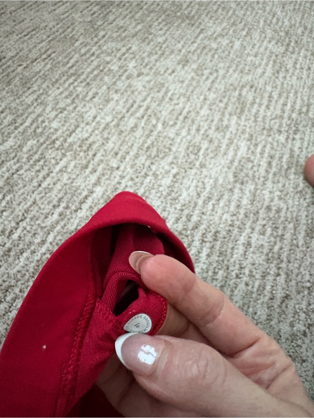 lululemon athletica Crimson Red Strappy Crossback Sports Bra - Picture 3 of 3